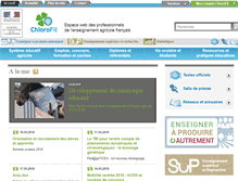 Tablet Screenshot of chlorofil.fr